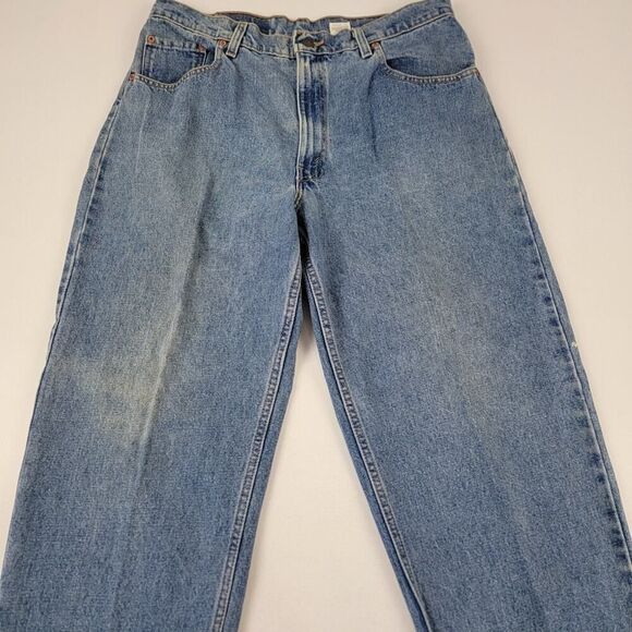 Vintage 90's Levis 560 Jeans Mens sz 36x34 Loose Fit Tapered Leg Blue Denim USA - Picture 3 of 16